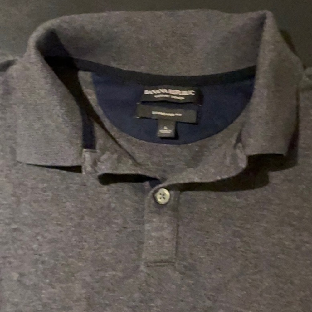 Banana Republic Gray Polo Shirt Classic Style